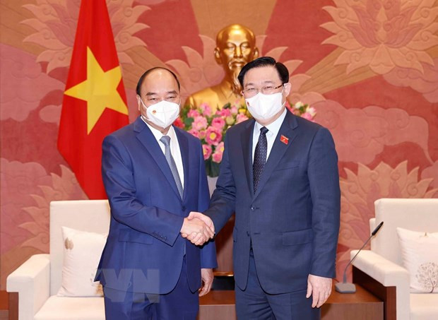 越南国家主席与国会常务委员会工作协调联动会议召开 ảnh 1