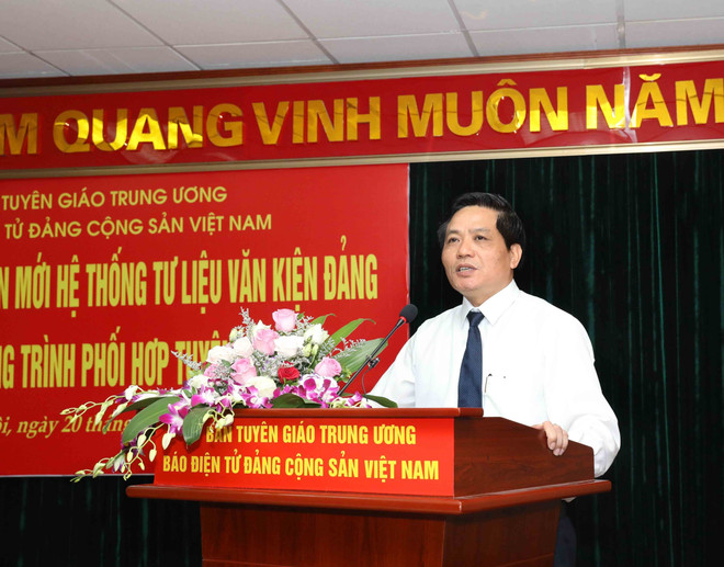越共电子报“党的资料与文件系统”新界面正式亮相 ảnh 1 越共电子报“党的资料与文件系统”新界面正式亮相 ảnh 1