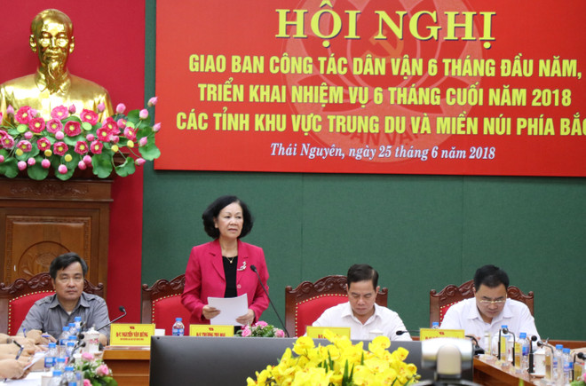 张氏梅：各级民运部门需当好各级党委的参谋助手 进一步提高人民生活质量 ảnh 1