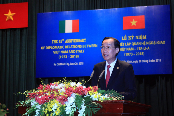 越意建交45周年纪念典礼在胡志明市举行 ảnh 1 越意建交45周年纪念典礼在胡志明市举行 ảnh 1