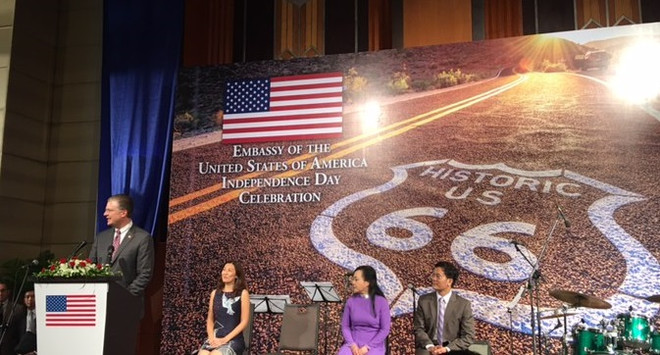 美国国庆242周年纪念典礼在河内举行 ảnh 1 美国国庆242周年纪念典礼在河内举行 ảnh 1