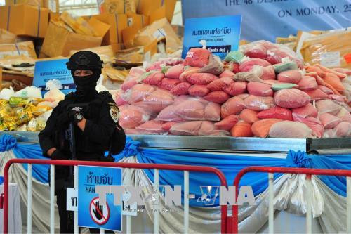 国际禁毒日:东南亚多国举行大规模毒品销毁活动 展示禁毒决心 ảnh 2 国际禁毒日:东南亚多国举行大规模毒品销毁活动 展示禁毒决心 ảnh 2