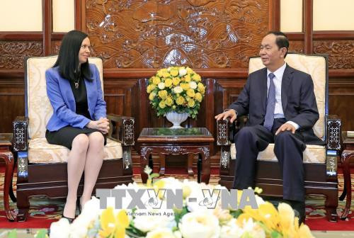 越南国家主席陈大光会见离任辞行的波兰驻越大使 ảnh 2