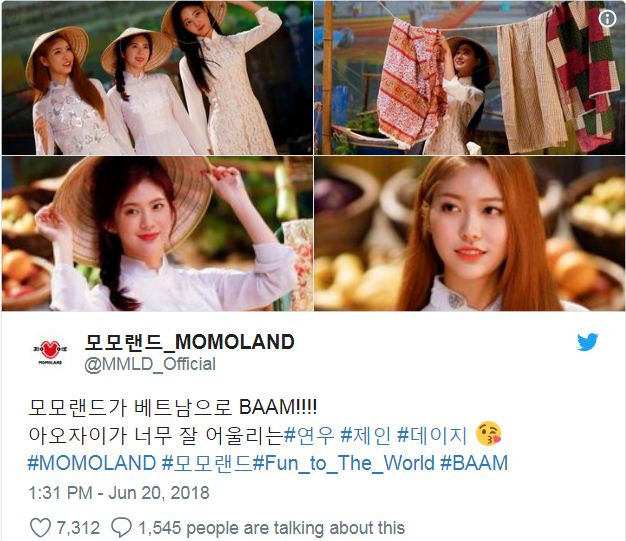 韩国女团在新曲预告片中穿越南奥戴 ảnh 1 韩国女团在新曲预告片中穿越南奥戴 ảnh 1