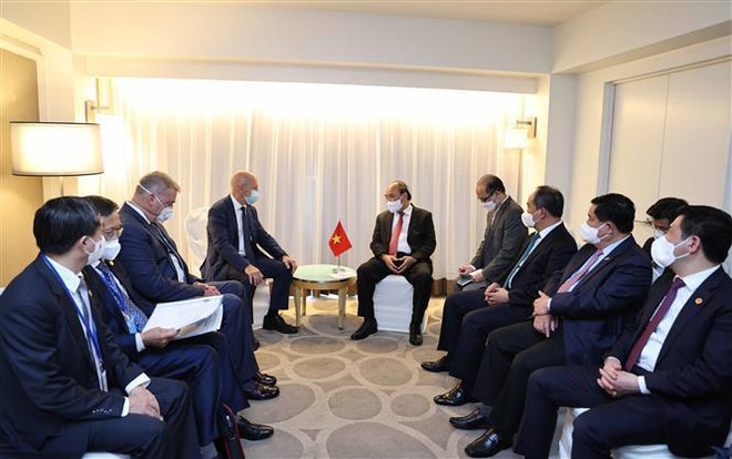 越南国家主席阮春福会见美国各协会和各大公司领导 ảnh 2