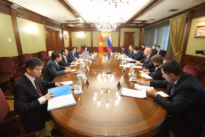 越南外交部长裴青山会见俄罗斯副总理车尔尼申科 ảnh 2