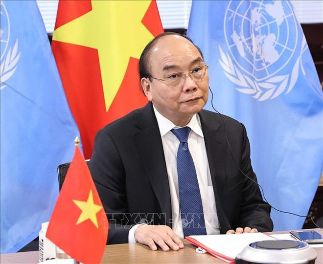 越南国家主席阮春福出席全球抗击新冠肺炎疫情峰会 ảnh 2 越南国家主席阮春福出席全球抗击新冠肺炎疫情峰会 ảnh 2