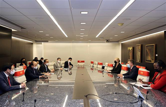 国家主席阮春福访问美国辉瑞公司 ảnh 2