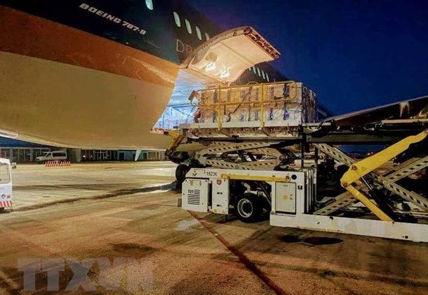 105万剂Abdala疫苗随国家主席的专机运回越南 ảnh 1