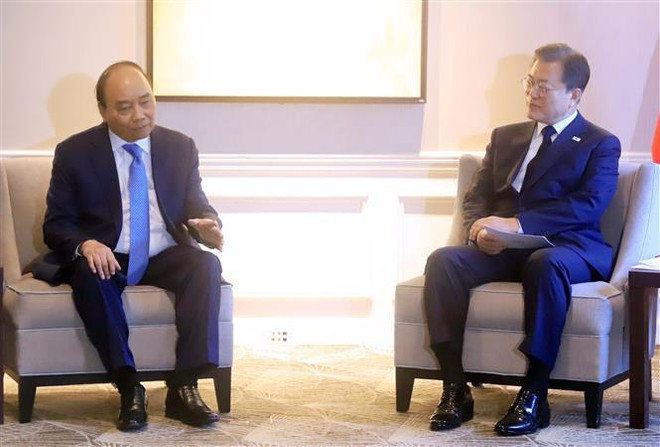 第76届联合国大会:越南国家主席阮春福会见部分国家和国际组织领导 ảnh 1 第76届联合国大会:越南国家主席阮春福会见部分国家和国际组织领导 ảnh 1