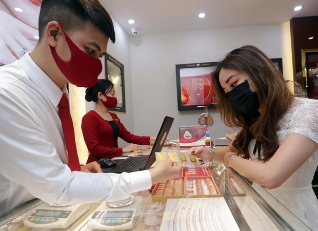 9月29日上午越南国内黄金价格下降5万越盾 ảnh 1