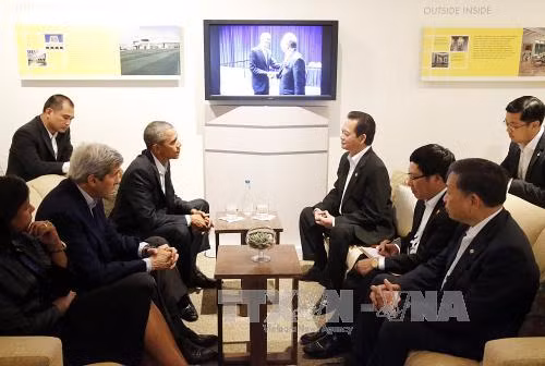 越南政府总理阮晋勇会见美国总统奥巴马 ảnh 2