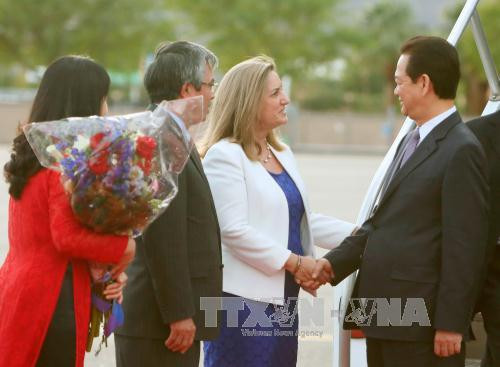 阮晋勇总理抵达美国出席东盟—美国领导人特别峰会 ảnh 1 阮晋勇总理抵达美国出席东盟—美国领导人特别峰会 ảnh 1