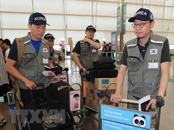 老挝水电站大坝坍塌事故:韩国救援队赶来现场 帮助灾民重建家园 ảnh 1 老挝水电站大坝坍塌事故:韩国救援队赶来现场 帮助灾民重建家园 ảnh 1