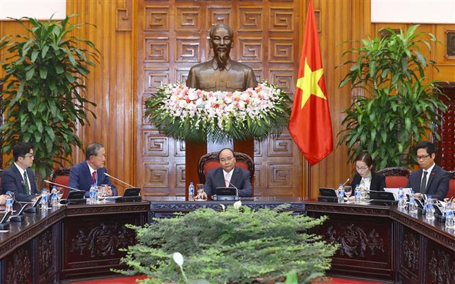 越南政府总理阮春福会见韩国工业联合会主席许昌洙 ảnh 2 越南政府总理阮春福会见韩国工业联合会主席许昌洙 ảnh 2