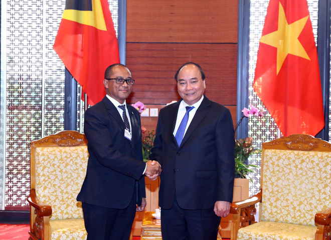 WEF ASEAN 2018：阮春福总理会见东帝汶外交与合作部部长 ảnh 1