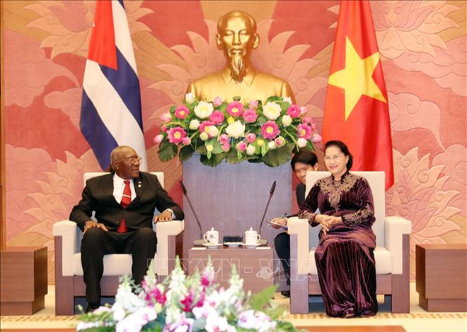 越南国会主席阮氏金银会见古巴国务委员会第一副主席兼第一副部长会议主席 ảnh 1 越南国会主席阮氏金银会见古巴国务委员会第一副主席兼第一副部长会议主席 ảnh 1