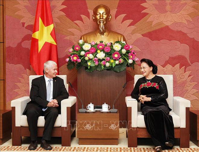 越南国会主席阮氏金银会见匈牙利总检察长波尔特 ảnh 1 越南国会主席阮氏金银会见匈牙利总检察长波尔特 ảnh 1