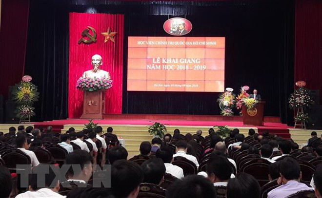 胡志明国家政治学院2018-2019学年正式开学 ảnh 1 胡志明国家政治学院2018-2019学年正式开学 ảnh 1