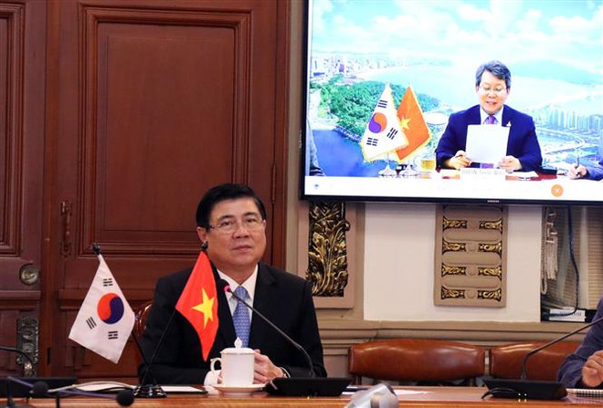 胡志明市与韩国釜山成立跨行业在线合作小组 ảnh 1