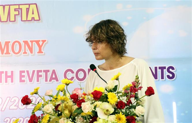 宁顺省首批虾类产品按照EVFTA协定向欧盟出口 ảnh 2 宁顺省首批虾类产品按照EVFTA协定向欧盟出口 ảnh 2