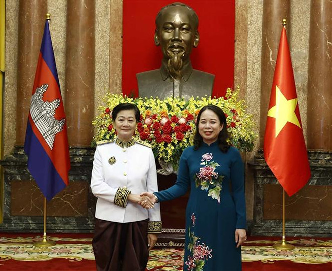 越南国家代主席武氏映春接受三国新任驻越大使递交国书 ảnh 3 越南国家代主席武氏映春接受三国新任驻越大使递交国书 ảnh 3