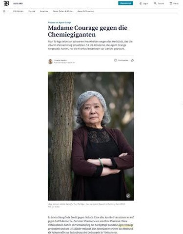 国际媒体深度报道橙剂受害者陈素娥女士的正义斗争 ảnh 3