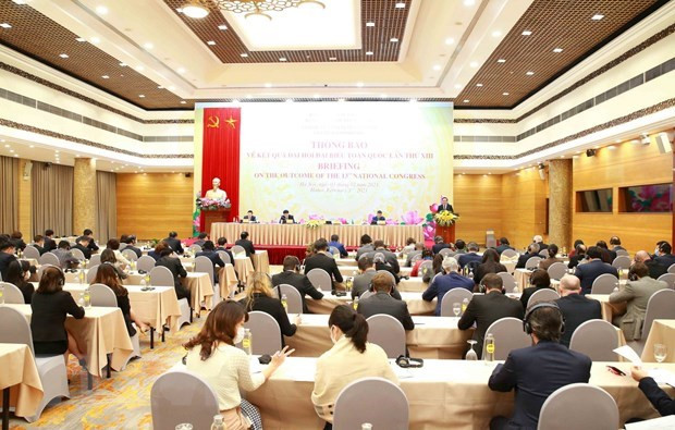 向各国驻越外交使团、国际组织通报越共十三大结果 ảnh 2 向各国驻越外交使团、国际组织通报越共十三大结果 ảnh 2