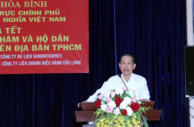 张和平值此新春佳节临近向胡志明市占族同胞送去关怀和温暖 ảnh 1 张和平值此新春佳节临近向胡志明市占族同胞送去关怀和温暖 ảnh 1