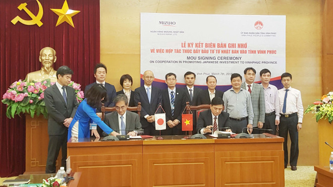 永福省同日本瑞穗银行签署投资合作备忘录 ảnh 1 永福省同日本瑞穗银行签署投资合作备忘录 ảnh 1