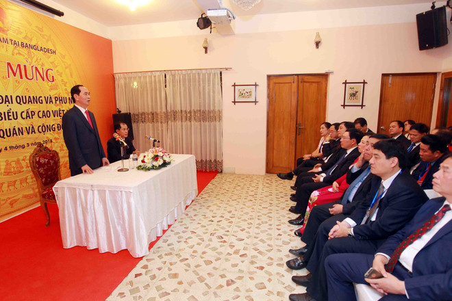 陈大光主席会见孟加拉国外长 走访越南驻孟大使馆 ảnh 2