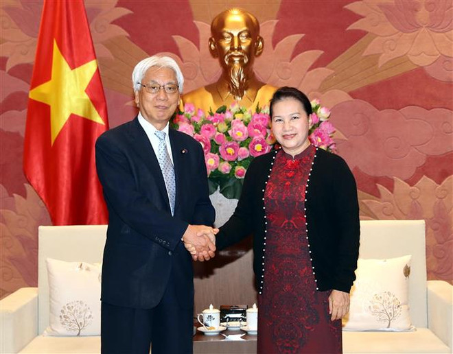 阮氏金银会见日本参议院副议长小川敏夫 ảnh 1 阮氏金银会见日本参议院副议长小川敏夫 ảnh 1