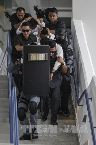 马来西亚警方进行防恐演习确保东运会安全 ảnh 1 马来西亚警方进行防恐演习确保东运会安全 ảnh 1