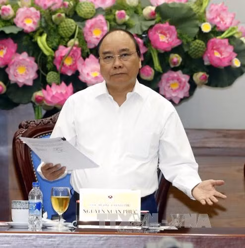 阮春福：政府和政府总理一向重视并为红十字会的活动创造便利 ảnh 1