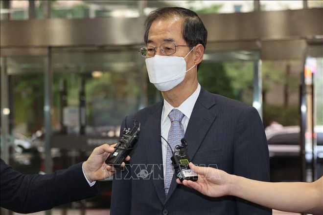 越南政府总理向韩国新任总理韩悳洙致贺电 ảnh 1 越南政府总理向韩国新任总理韩悳洙致贺电 ảnh 1