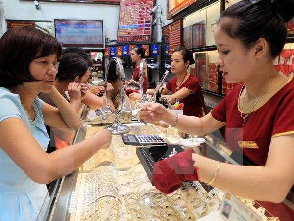 5月2日上午越南国内黄金价格增加5万盾一两 ảnh 1