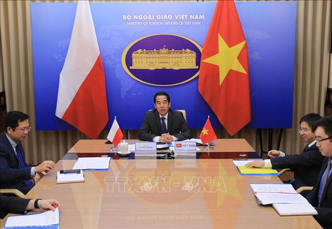 越南与波兰外交部副部长级政治磋商以视频形式举行 ảnh 1 越南与波兰外交部副部长级政治磋商以视频形式举行 ảnh 1