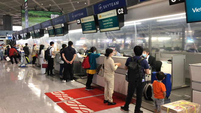 将在日本的340名越南公民接回国 ảnh 1 将在日本的340名越南公民接回国 ảnh 1