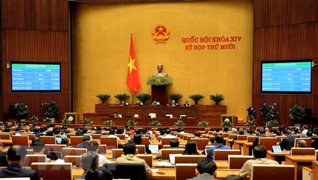 越南第十四届国会第十次会议进入最后一天议程 ảnh 1
