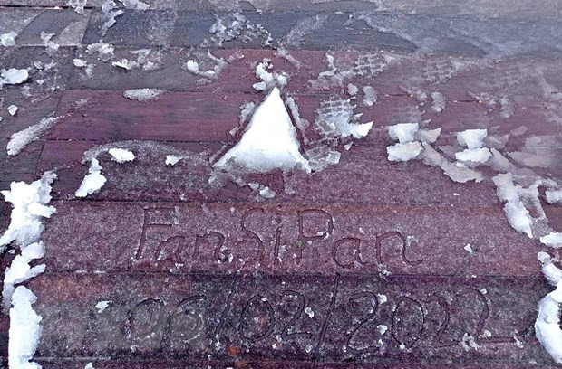 越南番西邦顶峰出现下雨降雪天气现象 ảnh 1