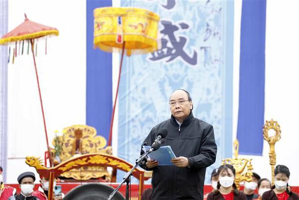 越南国家主席阮春福出席河南省籍田节 ảnh 1 越南国家主席阮春福出席河南省籍田节 ảnh 1