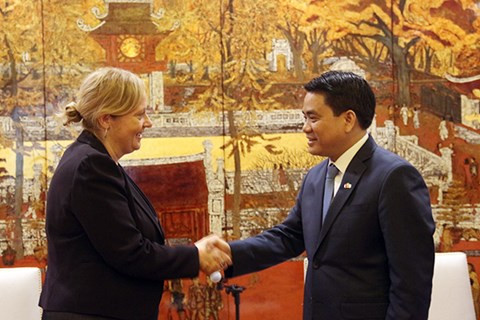 河内市加强与爱尔兰在教育和城市景观建设的合作 ảnh 1