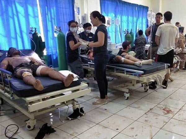 菲律宾苏禄省发生连环爆炸 受伤和死亡人数达近80人 ảnh 1