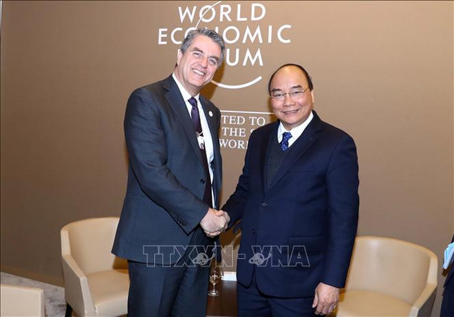 阮春福总理2019年世界经济论坛年会期间开展系列活动 ảnh 3 阮春福总理2019年世界经济论坛年会期间开展系列活动 ảnh 3