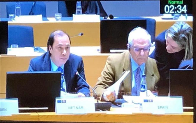 东盟与欧盟承诺加强全面合作 ảnh 1 东盟与欧盟承诺加强全面合作 ảnh 1