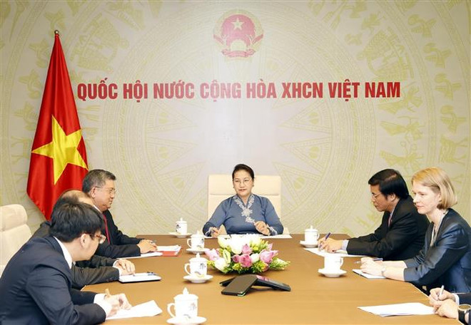 越南国会主席阮氏金银与新西兰议会议长通电话 ảnh 1 越南国会主席阮氏金银与新西兰议会议长通电话 ảnh 1