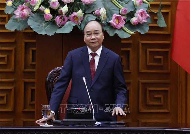 越南政府总理阮春福会见在越南投资兴业的韩国企业代表团 ảnh 1 越南政府总理阮春福会见在越南投资兴业的韩国企业代表团 ảnh 1