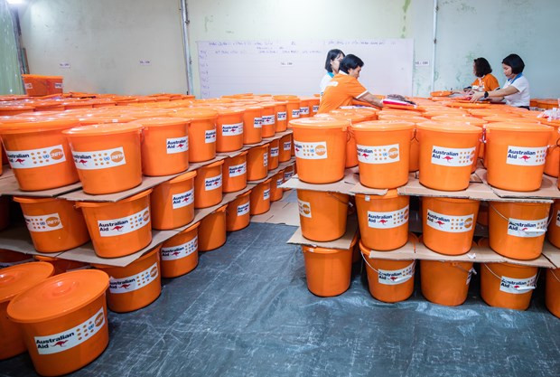 UNFPA 向处于暴力危险中的越南妇女提供急救助暖心包 ảnh 1