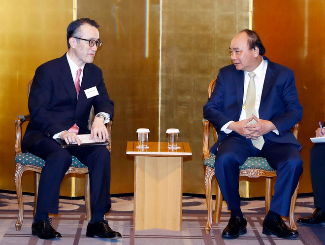 阮春福总理与日本领先集团领导举行座谈会 ảnh 3