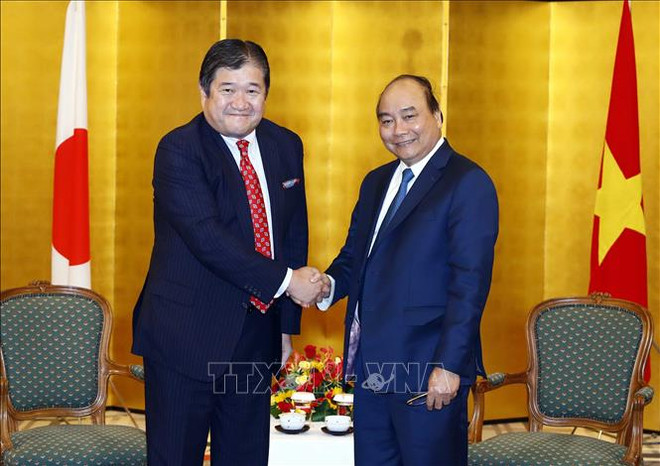 政府总理阮春福会见在越投资兴业的日本企业领导 ảnh 1 政府总理阮春福会见在越投资兴业的日本企业领导 ảnh 1
